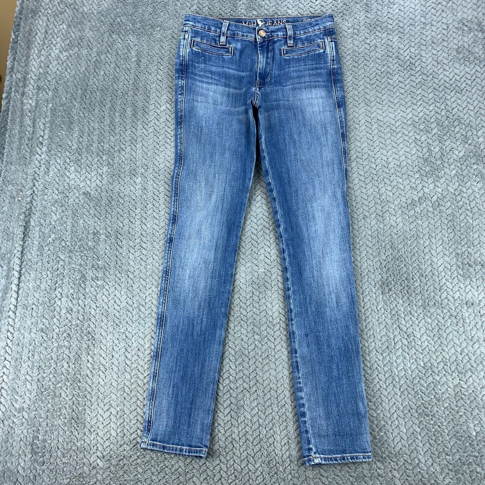 MiH Anthropology Ellsworth Jeans Women's 25 Blue High Rise Skinny Leg 26x29